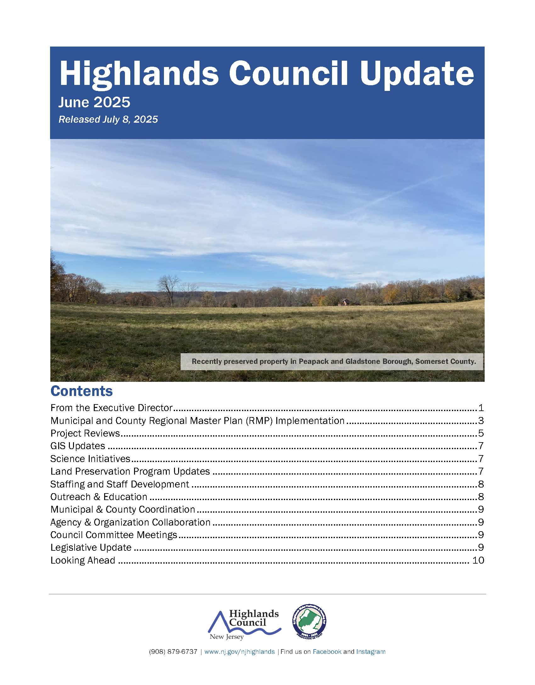 the cover of a report