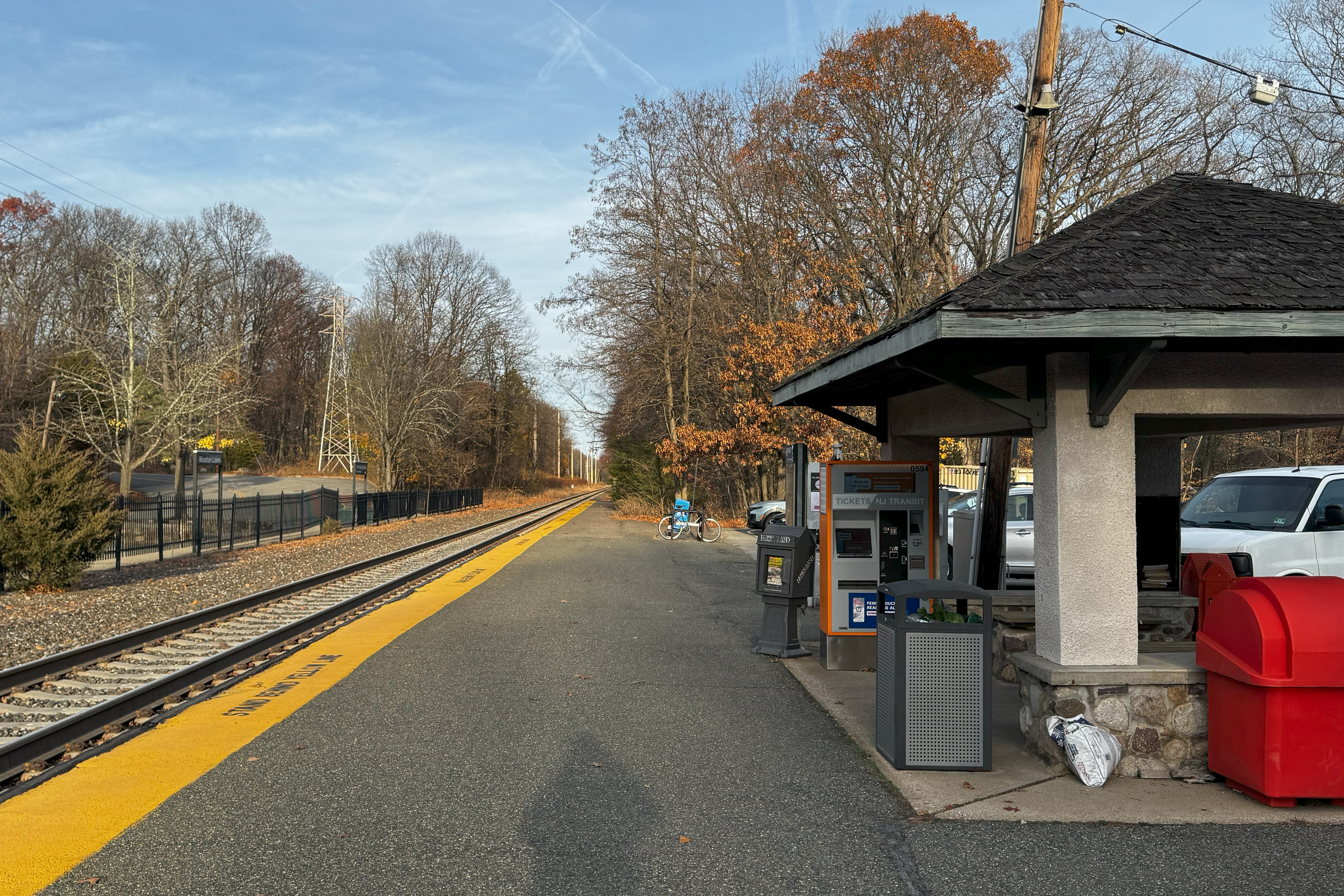 tracks and railroad staton