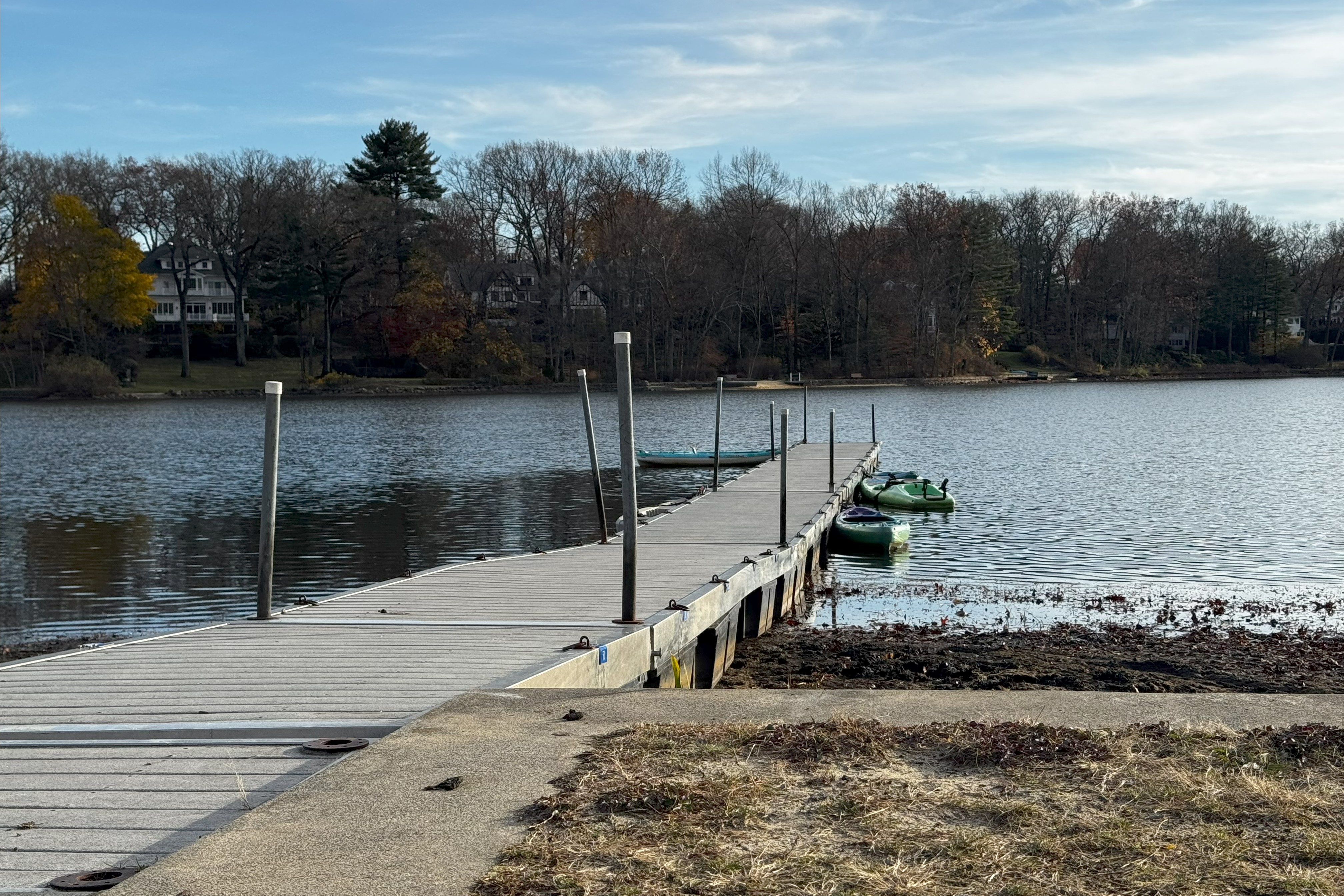 dock with small boats