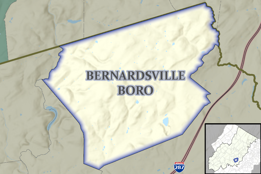 Bernards Township map