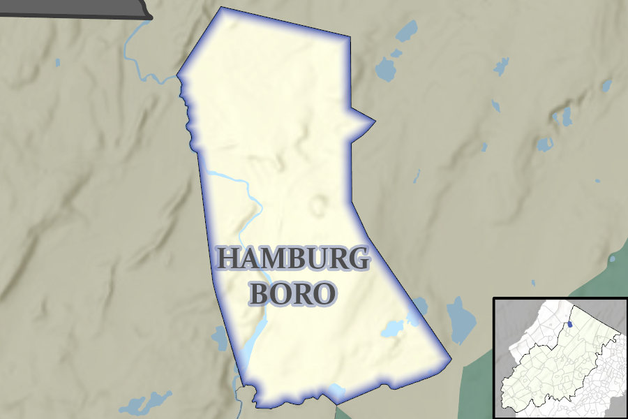 Hamburg Borough map