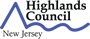 NJ Highlands Council Logo Illustration of Mountain and River
