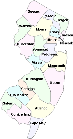 NJ State Map