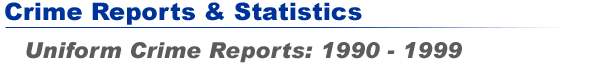 Uniform Crime Reports: 1990 - 1999