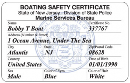 Boating Safety Certificate graphic