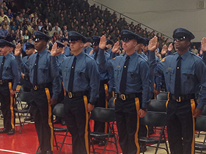 Recruits swearing in