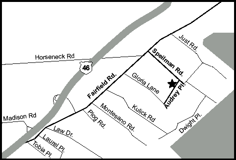 Map of directions to the NJSP North Recruiting Office