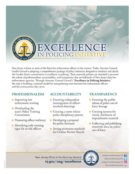 Attorney General's Excellence in Policing Initiative Summary