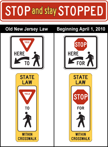 NJ pedestrian safety law