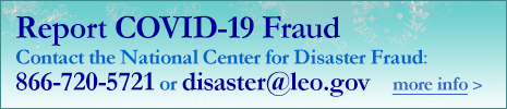 Contact the National Center for Disaster Fraud Hotline: 1-866-720-5721