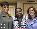 Veleria N. Lawson, JJC Executive Director; Gail Mumford, Senior Associate of Juvenile Justice Reform, Annie E. Casey Foundation; and Mary Pat Christie, NJ First Lady