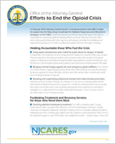 NJ OAG Efforts to End the Opioid Crisis