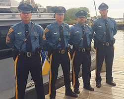 Photo of SFC Rodney Goodson, Sgt. Timothy Bush, Trooper I Chris Menello, Trooper II James Herring