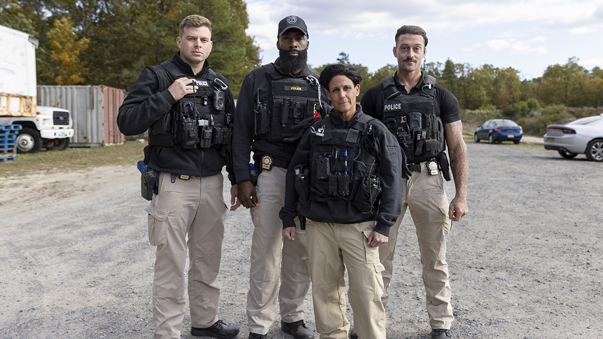 photo: four parole officers posing for a photo