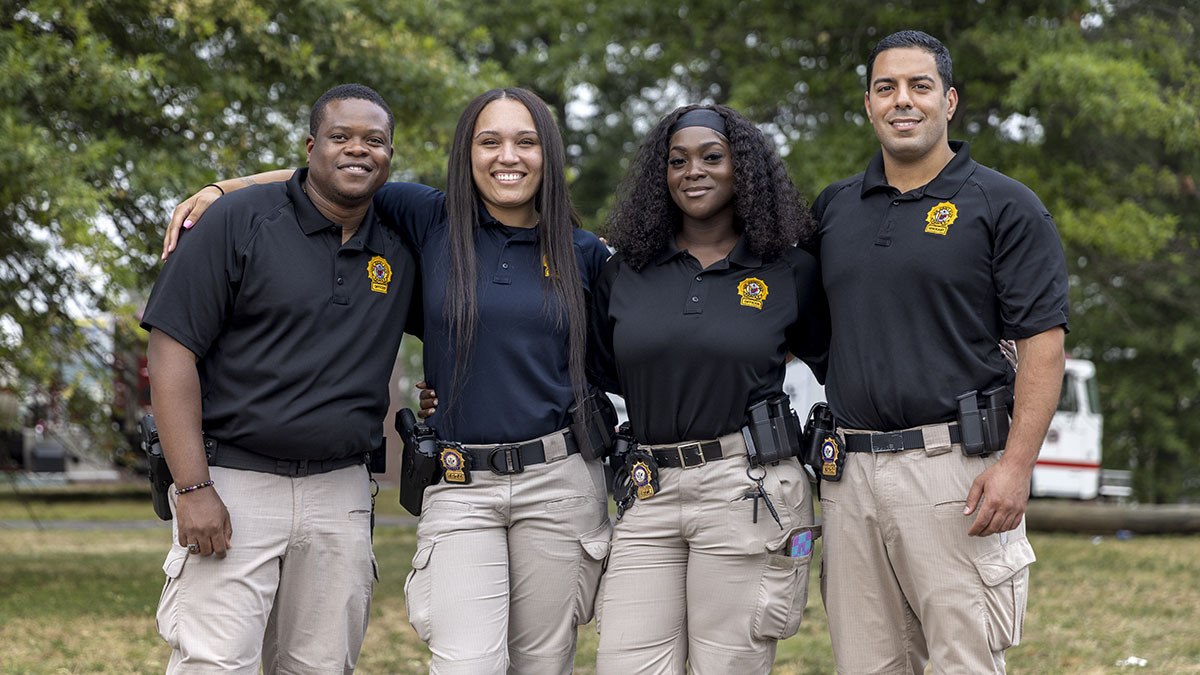 photo: group of parole officers in a park