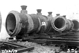 Construction of outfall pipe, 1920s