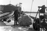 Construction of outfail pipe, 1920s Bayonne