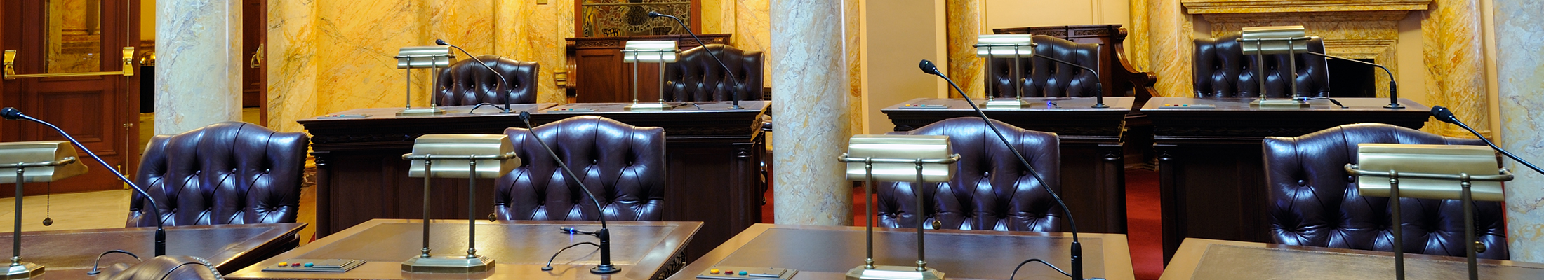 photo:  view of new jersey Senate inside