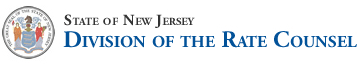 State of New Jersey (seal) Divisions of the Rate Counsel