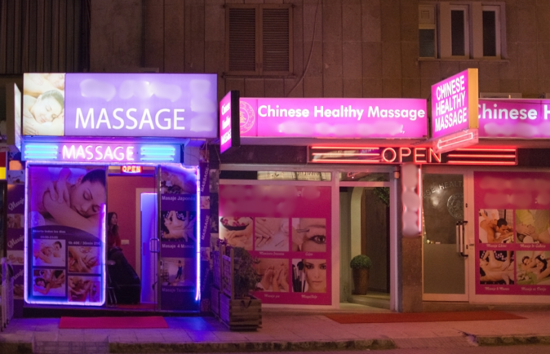 photo of illicit massage business