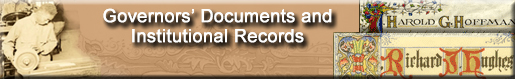 Governors' Documents and Institutional Records