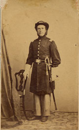 Captain David Blenkow, 25th NJ Volunteers, Photographer: J. H. Bostwick, Bristol, PA