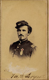 1st Lieutenant George L. Bryant, 9th NJ Volunteers, Photographer: L. S. Griffing's, Jersey City, NJ