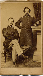 Colonel John J. Cladek, with Walter Camman, 30th NJ Volunteers, Photographer: Whitehurst Gallery, Washington, Remarks: With Walter Camman