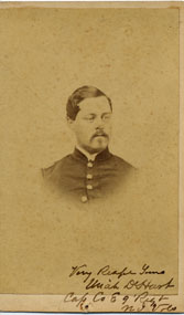 Captain Uriah De Hart, 9th NJ Volunteers, Photographer: J. Good, Trenton, NJ