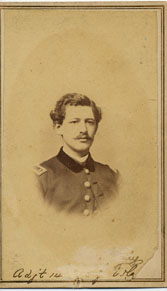 Adjutant William H. Foster, 14th NJ Volunteers, Photographer: John Roth, Freehold, NJ