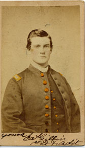 1st Lieutenant/Adjutant James Gillin, Photographer: Kennedy and Schenck, Newark, NJ, Remarks: Accession #1993.083