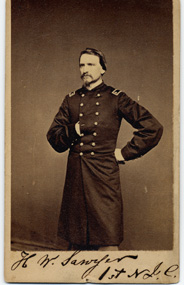 Major Henry W. Sawyer, 1st NJ Cavalry, Photographer: Wenderoth and Taylor, Philadelphia, PA
