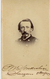 Surgeon P. M. Senderling, 8th NJ Volunteers, Photographer: J. Loeffler, Tompkinsville, NY, Remarks: Accession #1993.083