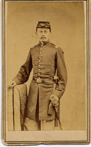 Captain John Shaffle, 21st NJ Volunteers, Photographer: Victor Piard, Jersey City, NJ