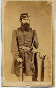 1st Lieutenant Michael Shaffle, 21st NJ Volunteers, Photographer: Victor Piard, Jersey City, NJ