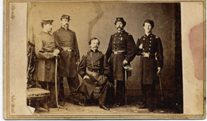 General [Daniel E. Sickles], Photographer: Brady, New York, NY, Remarks: Accession #1993.065; with staff