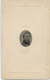 1st Lieutenant Henry Y. Willets, 25th NJ Volunteers, Photographer: N. Bechlar, Philadelphia, PA, Remarks: Small photo in oval matte