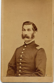 1st Lieutenant James O. Willett, 28th NJ Volunteers, Photographer: Rhoads, Philadelphia, PA, Remarks: Waist-up, sitting