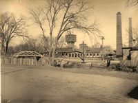 "Canal East of Bloomfield." [Harrison Street at Mill Street, Belleville, looking north]