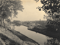 "Canal at Boonton, looking East." [looking east toward the top of Plane 7 East]