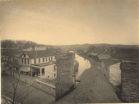 "Canal passing through Rockaway, looking South East." [possibly looking northwest]