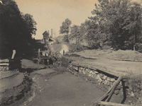 "Foot of Plane 5 East - West of Dover, showing Canal Bed." [looking west, apparently during a washout]