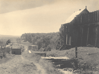 "From Head of Plane 2 East, near Lake Hopatcong." [Ledgewood; looking south; Plane 3 cradle visible in distance]