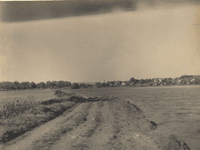 "Canal at Stanhope." [towpath across Lake Musconetcong, looking west toward Stanhope]