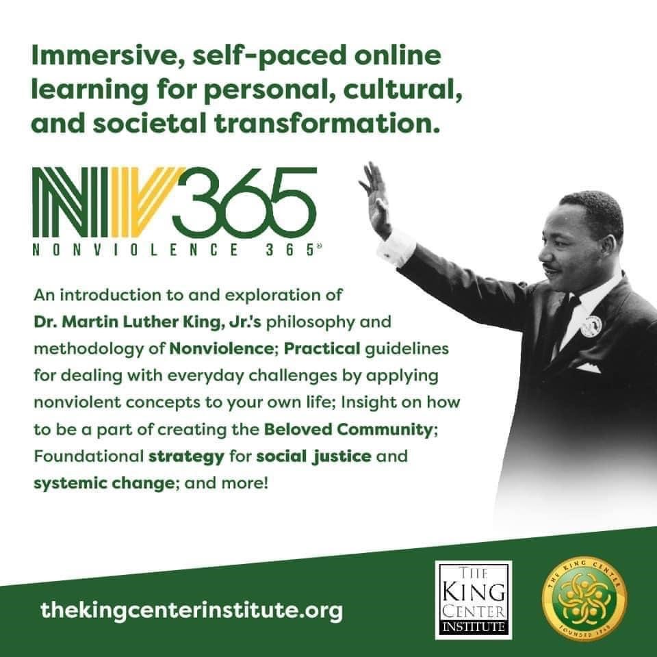 Nonviolence365®️ - Link - https://thekingcenterinstitute.org/