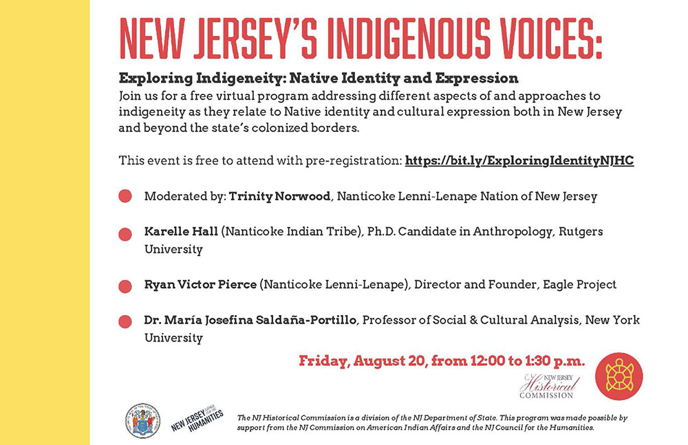 New Jersey’s Indigenous Voices Speaker Series