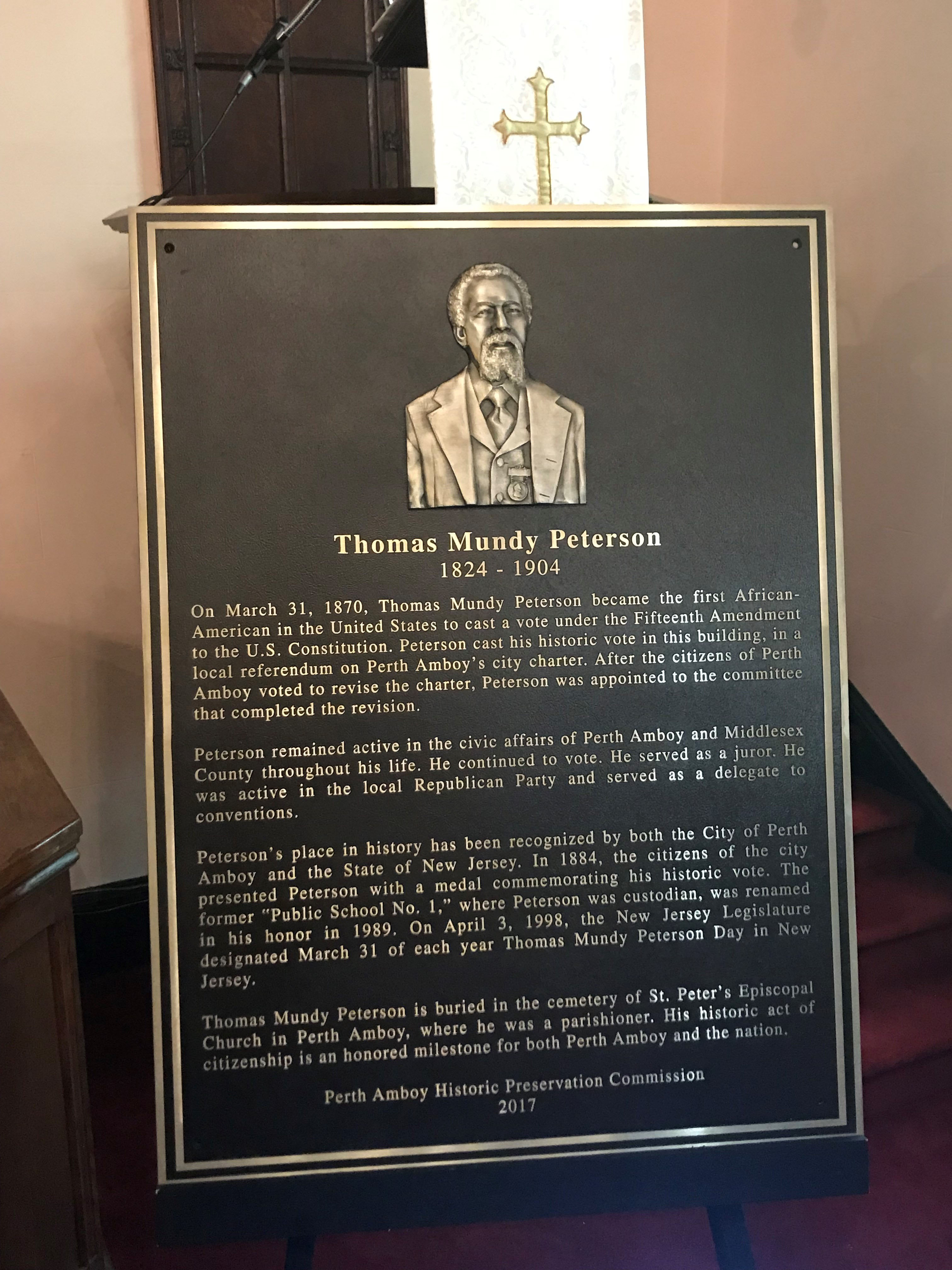 Thomas Mundy Peterson Plaque Unveiling