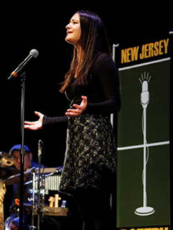 2014 New Jersey Poetry Out Loud State Champion Natasha Vargas at the State Finals at NJPAC