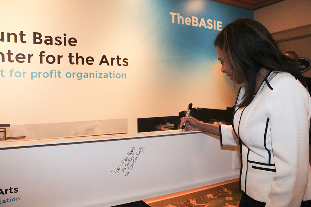 Count Basie Center for the Arts Last Beam Signing