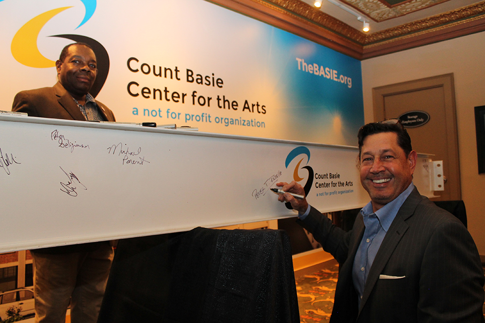 Count Basie Center for the Arts Last Beam Signing